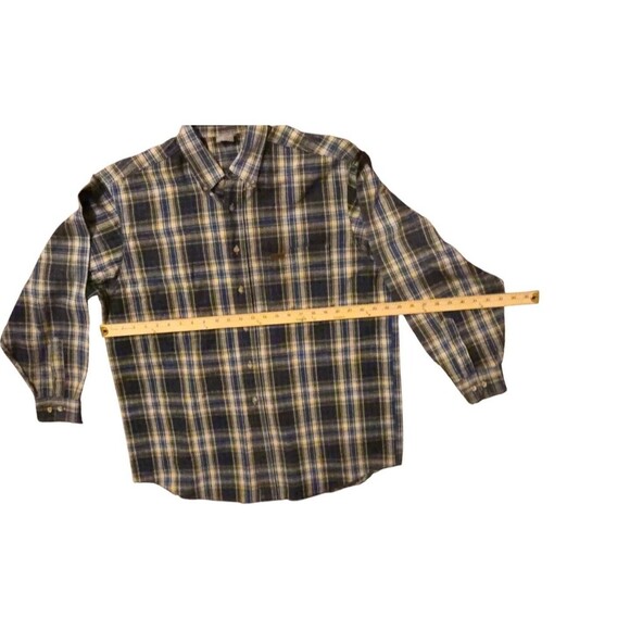 Carhartt Thick Cotton Shirt XL? Blue Plaid Grunge Skater‎ READ - Picture 5 of 5